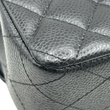 シャネル CHANEL マトラッセ 25 A01112 23番台 ブラック シルバー金具 キャビアスキン レディース ショルダーバッグ