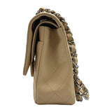 シャネル CHANEL マトラッセ 25 A01112 14番台 ベージュ シルバー金具 キャビアスキン レディース ショルダーバッグ