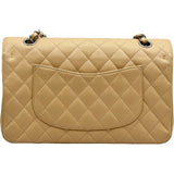 シャネル CHANEL マトラッセ 25 A01112 14番台 ベージュ シルバー金具 キャビアスキン レディース ショルダーバッグ