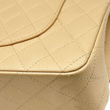シャネル CHANEL マトラッセ 25 A01112 14番台 ベージュ シルバー金具 キャビアスキン レディース ショルダーバッグ