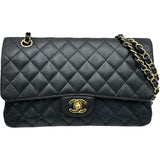 シャネル CHANEL マトラッセ 25 A01112 18番台 ブラックゴールド金具 キャビアスキン レディース ショルダーバッグ