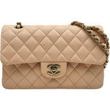 シャネル CHANEL マトラッセ 23 A01113 ベージュ ゴールド金具 キャビアスキン レディース ショルダーバッグ