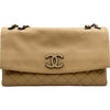 シャネル CHANEL ココマークフラップチェーンショルダー A07095 20番台 ベージュ シルバー金具 ラムスキン レディース ショルダーバッグ