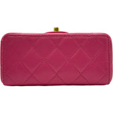 シャネル CHANEL マトラッセ ミニフラップ ショルダー AS3648 ピンク ゴールド金具 レザー レディース ショルダーバッグ