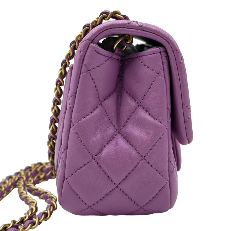 シャネル CHANEL ミニマトラッセ ボールチェーンショルダー AS1786