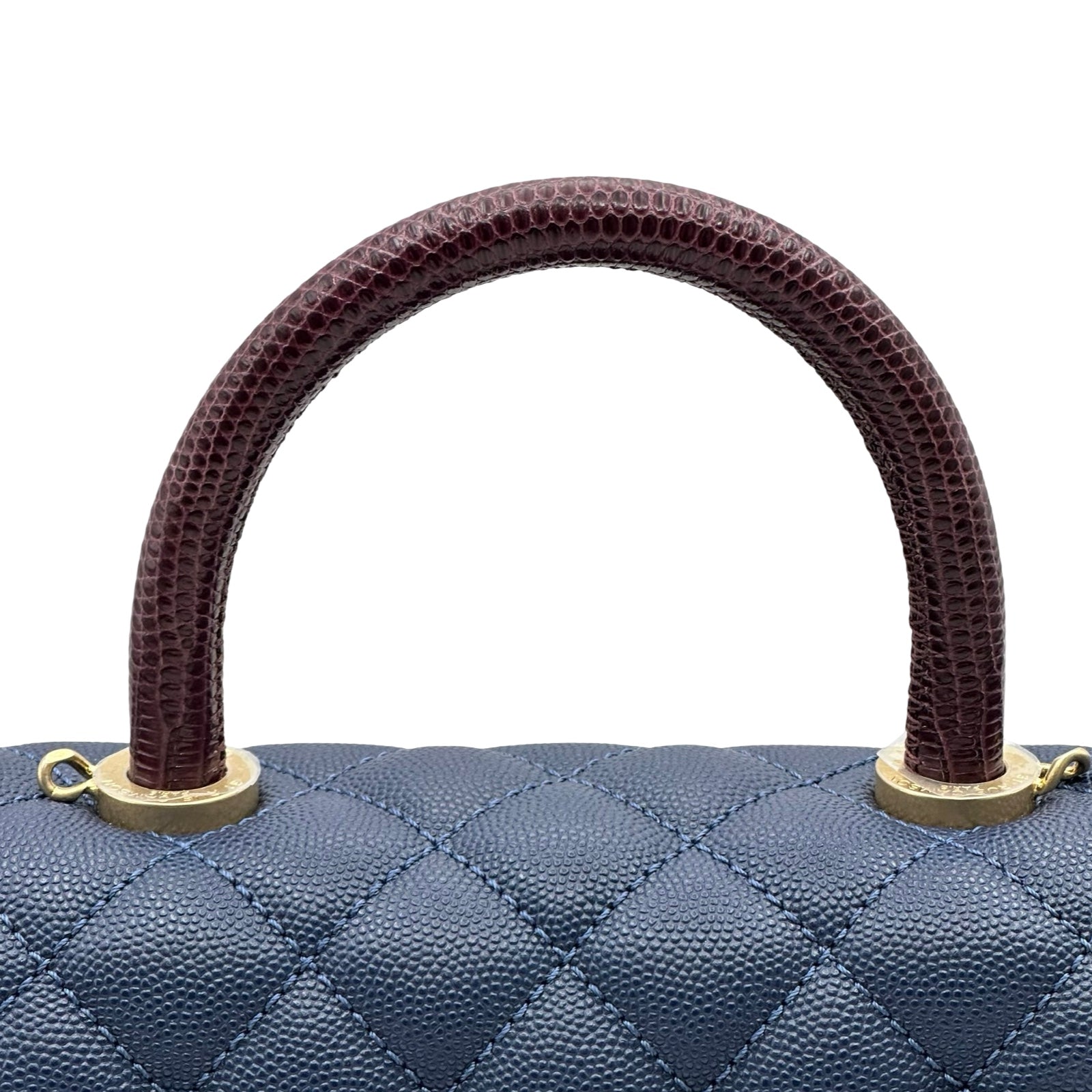 シャネル CHANEL ココハンドル XS A92990 24番台 ブルー ゴールド金具