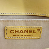 シャネル CHANEL ボーイ シャネル 20 A67085 27番台 イエロー ゴールド金具 ラムスキン レディース ショルダーバッグ
