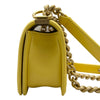 シャネル CHANEL ボーイ シャネル 20 A67085 27番台 イエロー ゴールド金具 ラムスキン レディース ショルダーバッグ