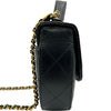 シャネル CHANEL マトラッセ トップハンドルハーフムーンフォンショルダー AP3367 ブラック ゴールド金具 カーフスキン レディース ショルダーバッグ