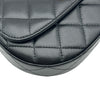 シャネル CHANEL マトラッセ トップハンドルハーフムーンフォンショルダー AP3367 ブラック ゴールド金具 カーフスキン レディース ショルダーバッグ