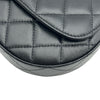 シャネル CHANEL マトラッセ トップハンドルハーフムーンフォンショルダー AP3367 ブラック ゴールド金具 カーフスキン レディース ショルダーバッグ