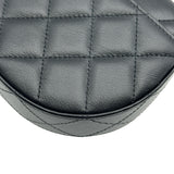 シャネル CHANEL マトラッセ トップハンドルハーフムーンフォンショルダー AP3367 ブラック ゴールド金具 カーフスキン レディース ショルダーバッグ