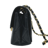 シャネル CHANEL マトラッセ チェーンショルダーバッグ ブラック ゴールド金具 ラムスキン レディース ショルダーバッグ