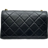 シャネル CHANEL マトラッセ チェーンショルダーバッグ ブラック ゴールド金具 ラムスキン レディース ショルダーバッグ