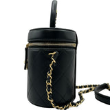 シャネル CHANEL バニティチェーンショルダーバッグ AS2061 30番台 ブラック ゴールド金具 ラムスキン レディース ショルダーバッグ