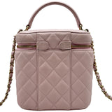シャネル CHANEL マトラッセ バニティ チェーンショルダーバッグ AS2362 31番台 ピンク ゴールド金具 キャビアスキン レディース ショルダーバッグ