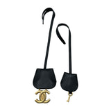 シャネル CHANEL CCフィリグリー スモールバニティチェーンショルダーバッグ A93342 25番台 ブラック ゴールド金具 キャビアスキン レディース ショルダーバッグ