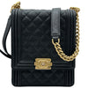 シャネル CHANEL ボーイ シャネル チェーンショルダー AS0130 27番台 ブラック ゴールド金具 キャビアスキン レディース ショルダーバッグ