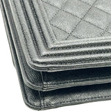 シャネル CHANEL ボーイ シャネル チェーンショルダー AS0130 27番台 ブラック ゴールド金具 キャビアスキン レディース ショルダーバッグ