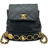 シャネル CHANEL アイコンチャーム スモールリュック AS4275 ブラック ゴールド金具 ラムスキン レディース リュック・デイパック