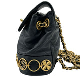 シャネル CHANEL アイコンチャーム スモールリュック AS4275 ブラック ゴールド金具 ラムスキン レディース リュック・デイパック