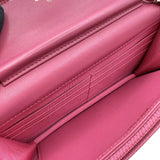 シャネル CHANEL マトラッセ チェーンウォレット A33814 18番台 ピンク ラムスキン レディース ショルダーバッグ