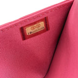シャネル CHANEL マトラッセ チェーンウォレット A33814 18番台 ピンク ラムスキン レディース ショルダーバッグ