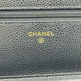 シャネル CHANEL マトラッセ チェーンウォレット AP0250 ブラック ゴールド金具 キャビアスキン レディース ショルダーバッグ