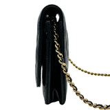 シャネル CHANEL マトラッセ チェーンウォレット AP0250 ブラック ゴールド金具 キャビアスキン レディース ショルダーバッグ