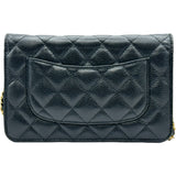 シャネル CHANEL マトラッセ チェーンウォレット AP0250 ブラック ゴールド金具 キャビアスキン レディース ショルダーバッグ