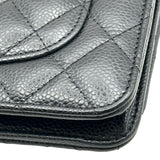 シャネル CHANEL マトラッセ チェーンウォレット AP0250 ブラック ゴールド金具 キャビアスキン レディース ショルダーバッグ