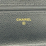 シャネル CHANEL マトラッセ チェーンウォレット AP0250 ブラック ゴールド金具 キャビアスキン レディース ショルダーバッグ