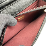 シャネル CHANEL マトラッセ チェーンウォレット AP0250 ブラック ゴールド金具 キャビアスキン レディース ショルダーバッグ