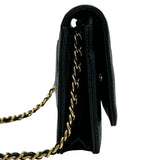 シャネル CHANEL マトラッセ チェーンウォレット AP0250 ブラック ゴールド金具 キャビアスキン レディース ショルダーバッグ