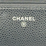 シャネル CHANEL マトラッセ チェーンウォレット AP0250 ブラック シルバー金具 キャビアスキン レディース ショルダーバッグ