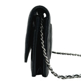 シャネル CHANEL マトラッセ チェーンウォレット AP0250 ブラック シルバー金具 キャビアスキン レディース ショルダーバッグ