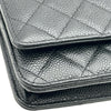 シャネル CHANEL マトラッセ チェーンウォレット AP0250 ブラック シルバー金具 キャビアスキン レディース ショルダーバッグ