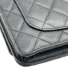 シャネル CHANEL マトラッセ チェーンウォレット AP0250 ブラック シルバー金具 キャビアスキン レディース ショルダーバッグ