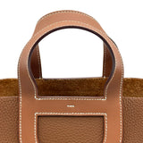 エルメス HERMES インザループ 18 U刻印 ゴールド シルバー金具 トリヨン/スイフト レディース ハンドバッグ