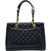 シャネル CHANEL GSTトートバッグ A50995 19番台 ブラック ゴールド金具 キャビアスキン レディース トートバッグ