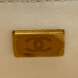 シャネル CHANEL チョコバーミニフラップバッグ AS3744 ホワイト ゴールド金具 ラムスキン レディース ショルダーバッグ