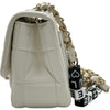 シャネル CHANEL チョコバーミニフラップバッグ AS3744 ホワイト ゴールド金具 ラムスキン レディース ショルダーバッグ