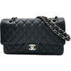シャネル CHANEL マトラッセ25 A01112 24番台 ブラック シルバー金具 キャビアスキン」 レディース ショルダーバッグ