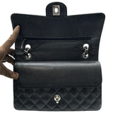 シャネル CHANEL マトラッセ25 A01112 24番台 ブラック シルバー金具 キャビアスキン」 レディース ショルダーバッグ