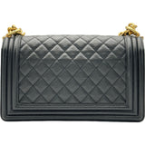 シャネル CHANEL ボーイシャネル25 A67086 ブラック ゴールド金具 キャビアスキン レディース ショルダーバッグ