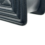 シャネル CHANEL ボーイシャネル25 A67086 ブラック ゴールド金具 キャビアスキン レディース ショルダーバッグ