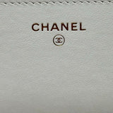 シャネル CHANEL マトラッセ チェーンウォレット AP3464 ホワイト ゴールド金具 キャビアスキン レディース ショルダーバッグ