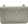 シャネル CHANEL マトラッセ チェーンウォレット AP3464 ホワイト ゴールド金具 キャビアスキン レディース ショルダーバッグ