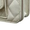 シャネル CHANEL マトラッセ チェーンウォレット AP3464 ホワイト ゴールド金具 キャビアスキン レディース ショルダーバッグ