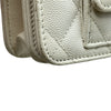 シャネル CHANEL マトラッセ チェーンウォレット AP3464 ホワイト ゴールド金具 キャビアスキン レディース ショルダーバッグ